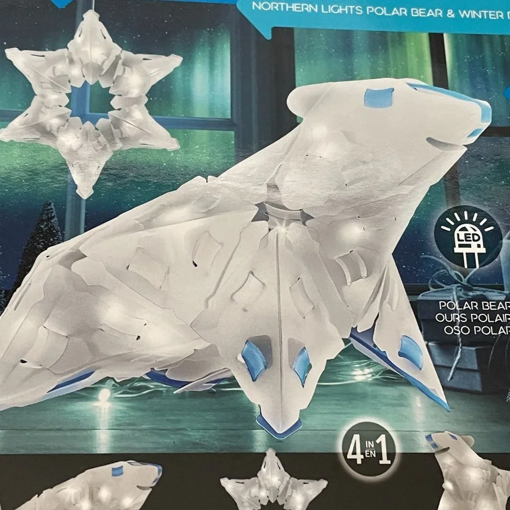 Creatto Polar Bear Light-Up 41 Pieces Craft Puzzle Thames & Kosmos 7X12 Sealed